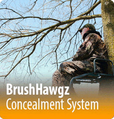 BrushHawgz Treestand concealment system.
